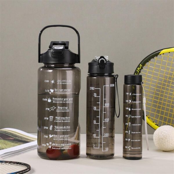 3in1 Motivational Water Bottle with Straw - Image 7