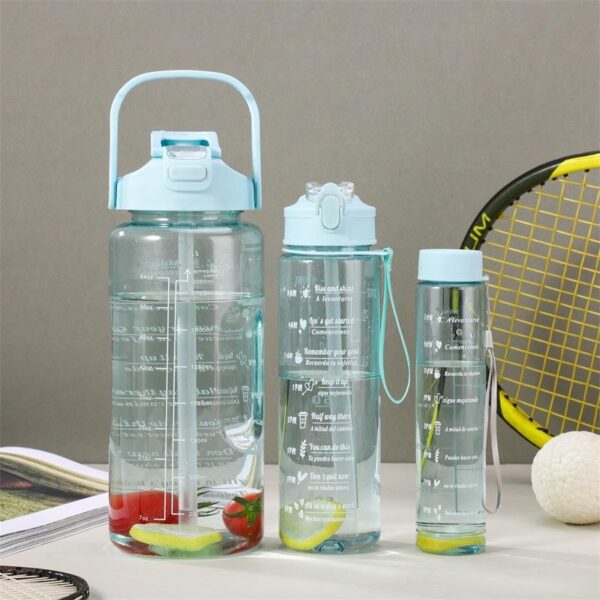 3in1 Motivational Water Bottle with Straw - Image 6