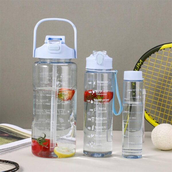 3in1 Motivational Water Bottle with Straw - Image 5